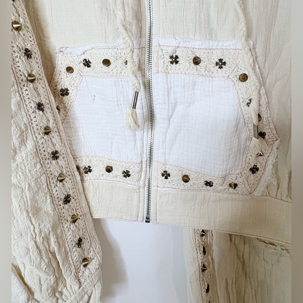 POL Cream Hooded Set with Stud Details - Picture 3 of 12